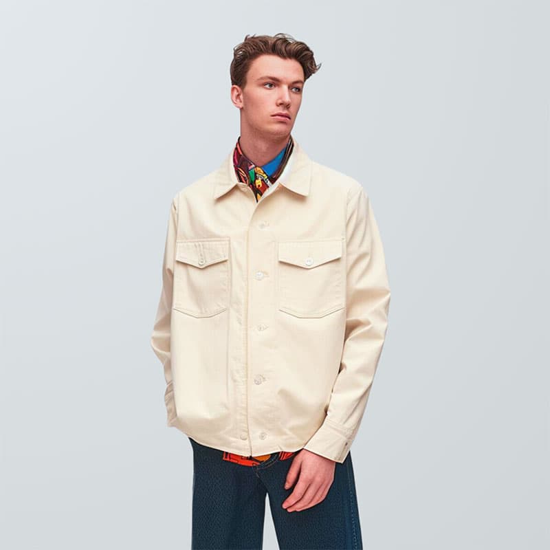 Man in white jacket